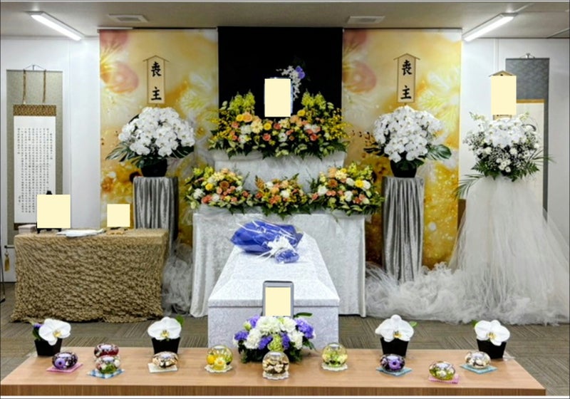 生花祭壇　１日葬【埼玉県川越市葬儀セレモニーサロン】生花祭壇・生花アレンジ