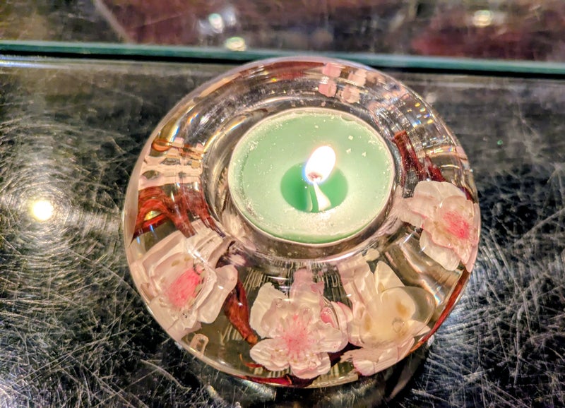 無宗教葬　ゆったり火葬式　キャンドルホルダー【埼玉県川越市葬儀セレモニーサロン】